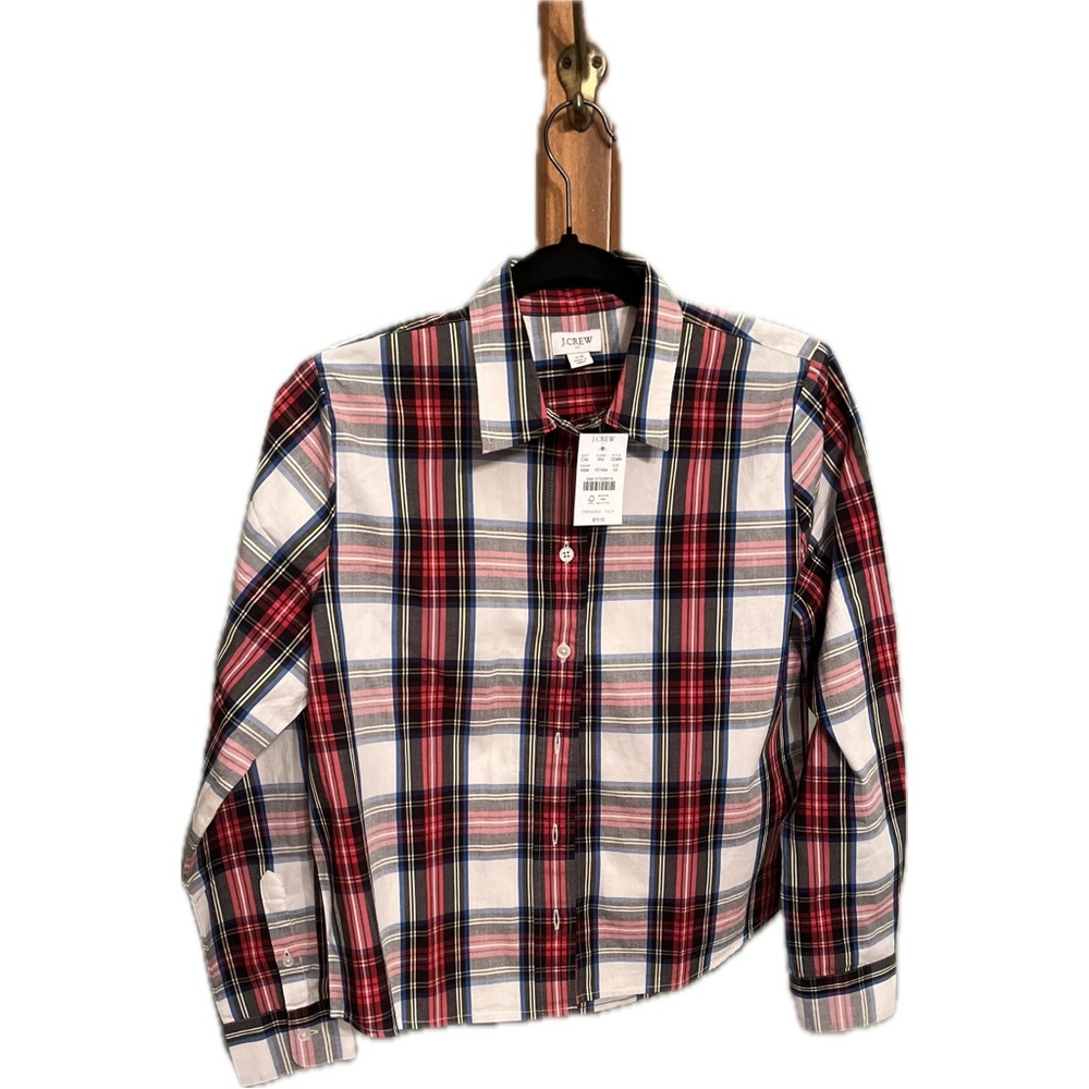 J Crew Women’s Button Down Tartan Modern size XS - Picture 2 of 5